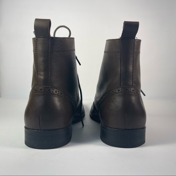 banana republic Leather Oxford lace up ankle boots - Picture 5 of 13